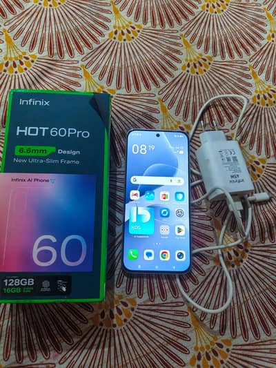 Infinix Hot 60 Pro, complete box with warranty 10/10