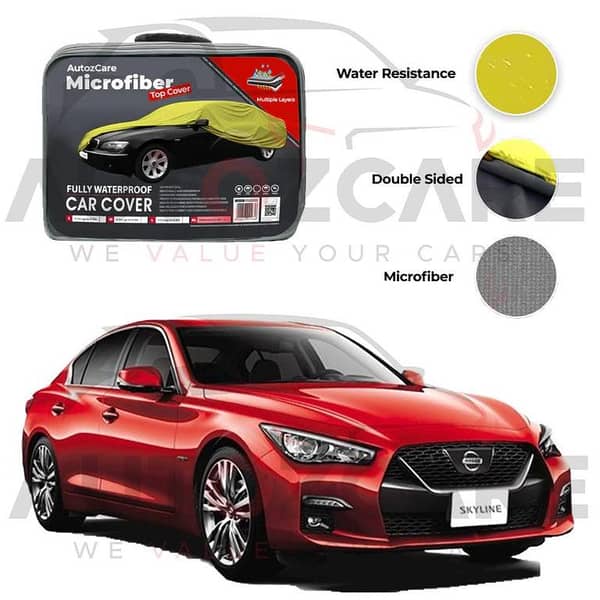 Nissan Skyline Microfiber Car Top Cover - Model 2014-2026