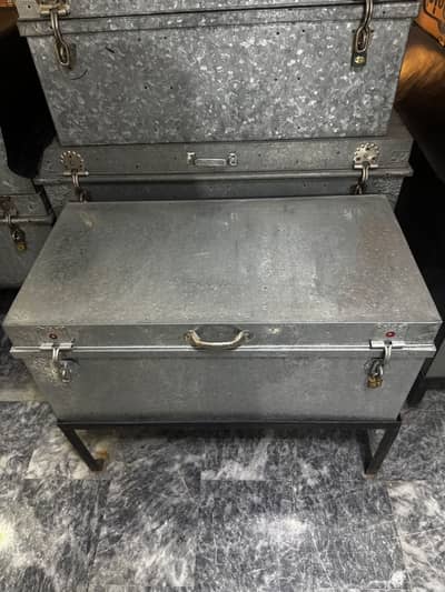 Trunk with iron stand for sale