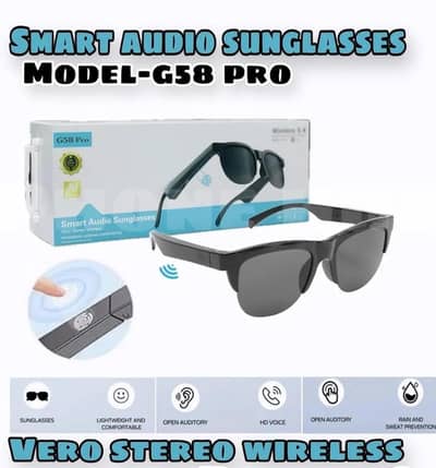 Intelligent Bluetooth Glasses Black Long Range Audio Gaming