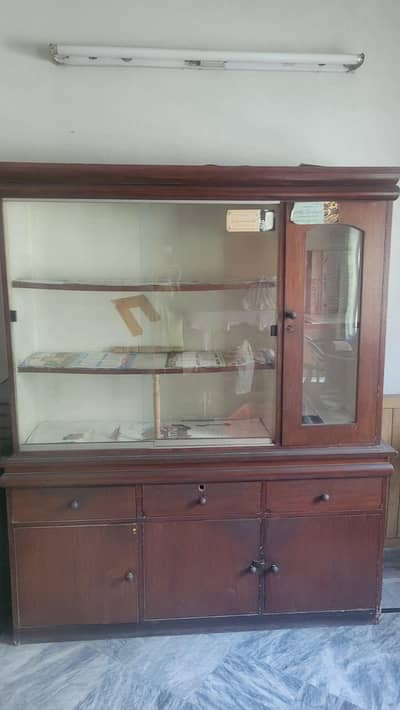 Wooden Showcase with Glass