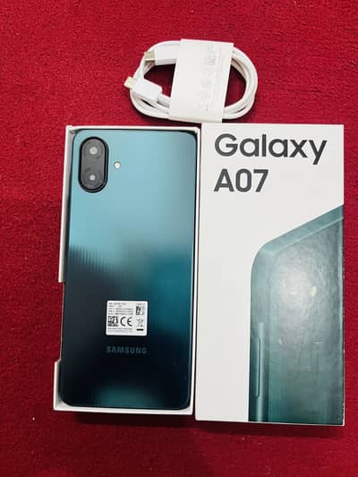 Samsung Mobile A07 4/128 with box and cable WhatsApp 03262535680