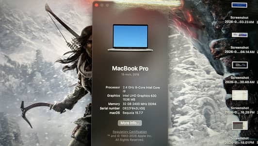 Macbook pro 2019 i9 32ram/ 1tb Apple flash/ exchange too