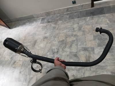 Austin racing exhaust with bend pipe