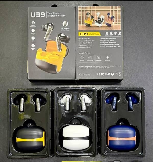 U39 TWS Earbuds Touch Control & Deep Bass & ENC Type-C Charging
