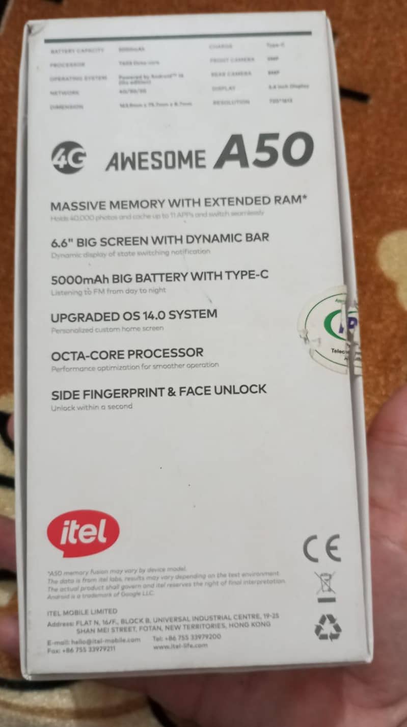 Itel A50 6