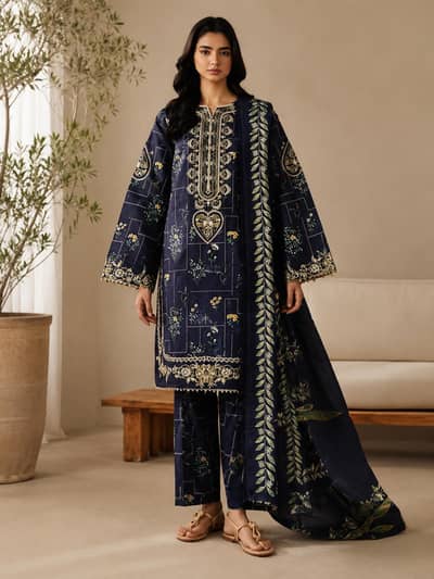 Mahnur Leila Lawn '26 L-09 Original 3 Piece Unstitched Suit