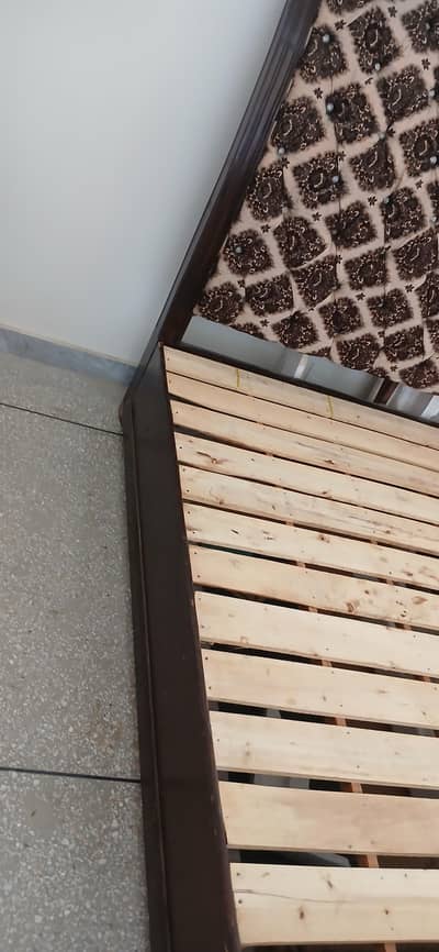 King size bed with high headboard