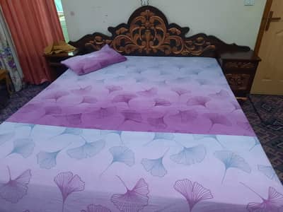 wooden bed