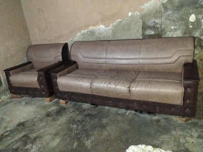 8 seater leather cover sofa set