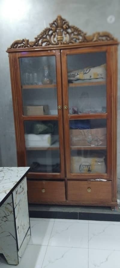Pure wooden showcase