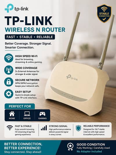 Tp link network router without charger