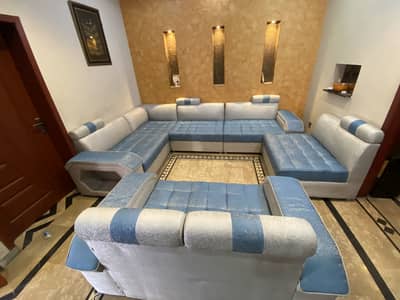urgent sell  10 seater sofa set used