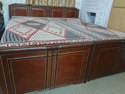 Wooden Double Bed for sale