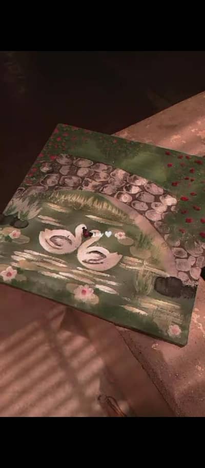 12by12 inches canvas acrylic panting