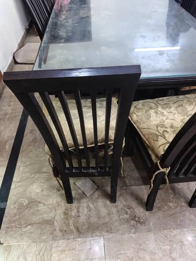 8 chair  With Table With glass