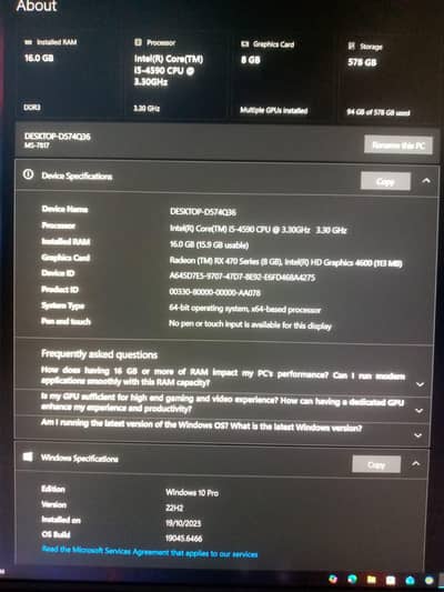 Budget Friendly Gaming & Editing PC - Urgent Sale