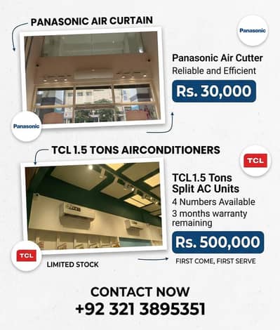 Ac/ Air Conditioner/ TCL/ 1.5 Ton/ Panasonic/ Air Cutter