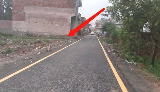 6 Marla Sami corner commercial plot located on carpeted road on sale near Ferozepur road and New defence road few steps from 200ft kahna nau Lahore