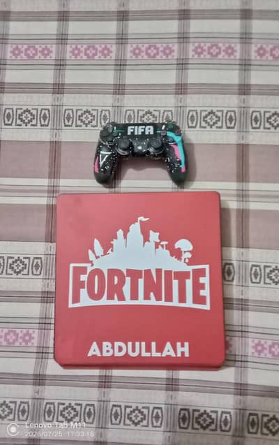 ps4 slim 408GB good condition with one fifa controller