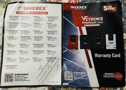 Inverex Veyron  II Premium 4kW -24 , under warranty by inverex