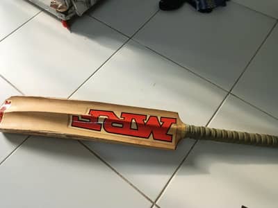 MRF Genius English Willow Test Grade Hardball Bat Condition ok