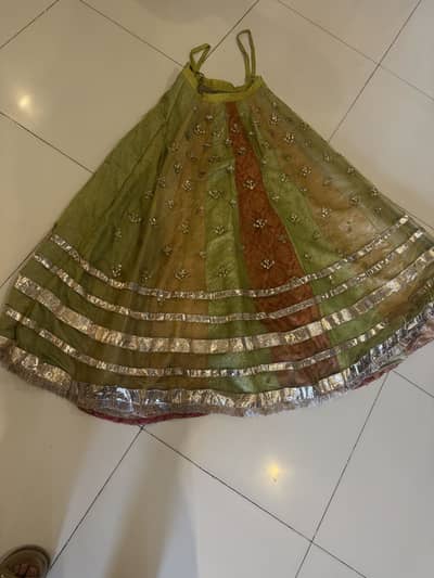 Beautiful Handwork Fully Embroidered Langa Choli (3-Piece Set)