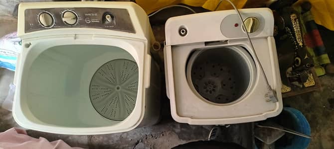 haier washing machine and singer dryer