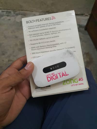 zong bolt plus 4G pocket internet device