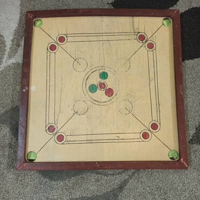 used carrom board 2.5ft just markings removed otherwise good
