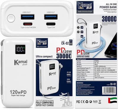 KAMAL POWER BANK 30k mah