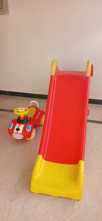 kids Slide with kids Car
