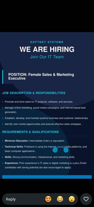 Female Sales & Marketing