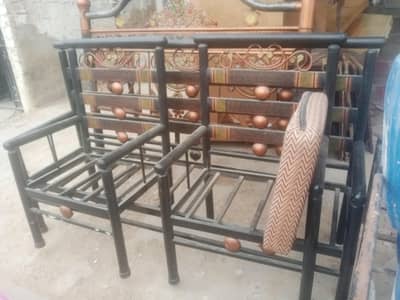 5 seater iron sofa set