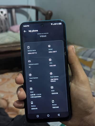 Infinix Hot 12 (6GB+5GB Extended RAM / 128GB) - Original Box Available