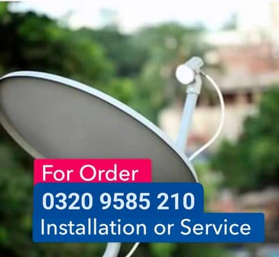 Dish Antenna setting installation 0320 9585210