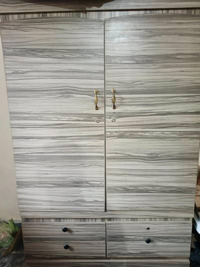 urgent sale Premium 2-Door Wooden Sheet Wardrobe / Almirah for Sale!
