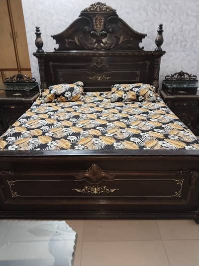 Bed and dressing table
