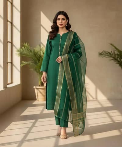 fabric katan silk suit for 14 August
