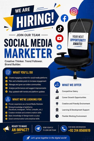 Social media marketer limited seats available