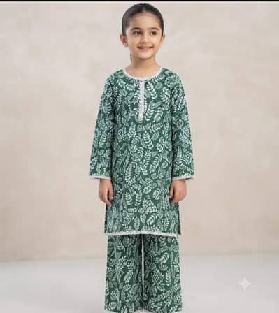 cotton printed girls suit for 14 August read add