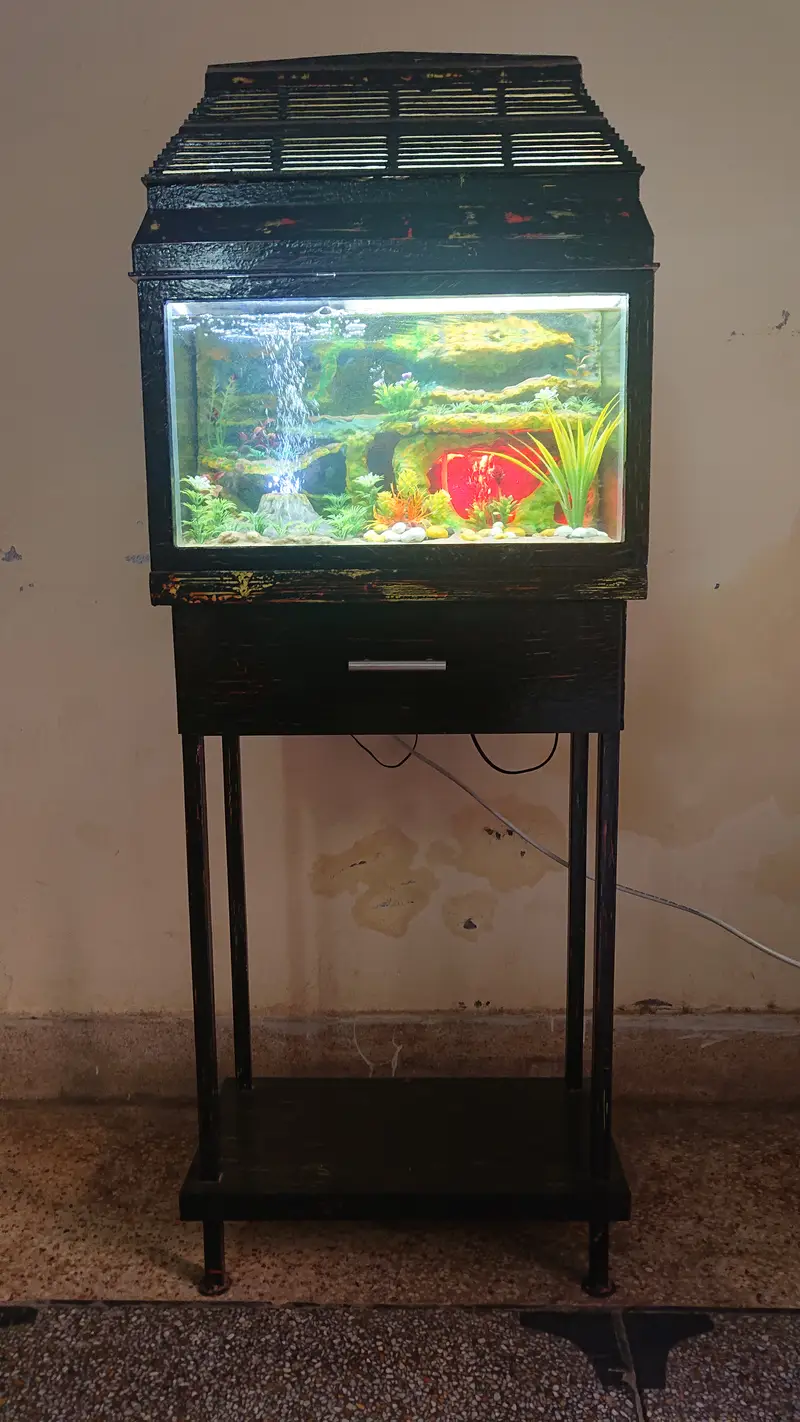 Aquarium with 3d Scenere background  for Home, Office and Bed Room — photo 8