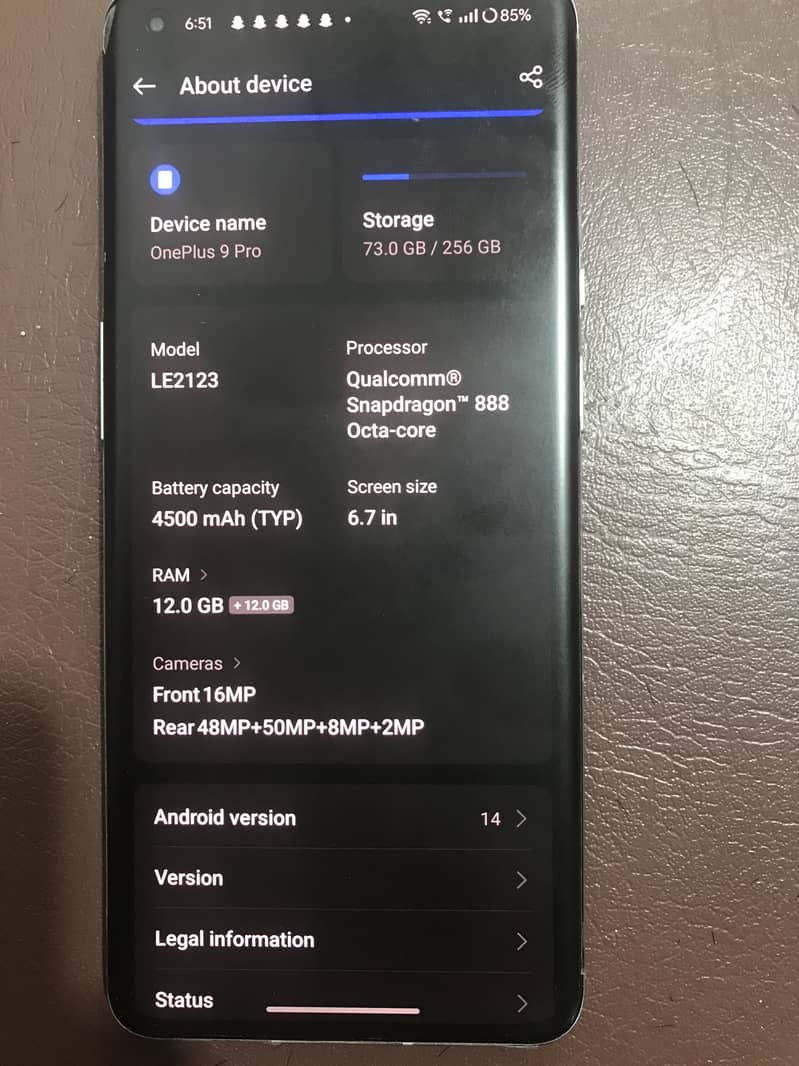 One Plus 9 Pro 6