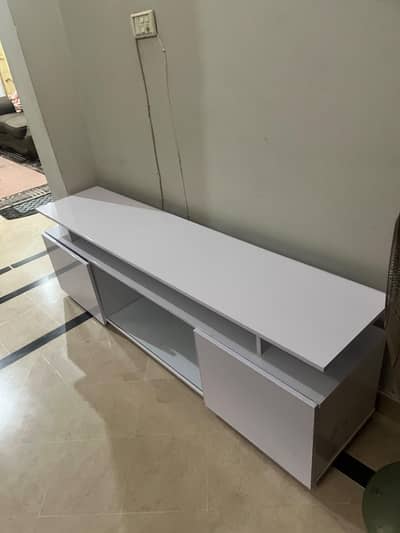 Modern White TV Console / TV Stand for Sale
