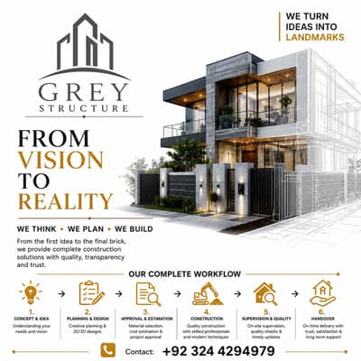 Architecture Services, Interior Design Service, grey structure Service