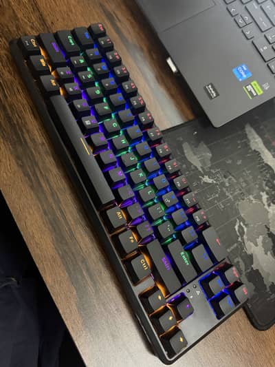 AJAZZ K680T Gaming Keyboard, 65% Mechanical, Wireless + Wired, RGB