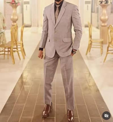 Grey Coat Pant