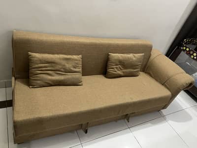 Sofa cum bed with storage