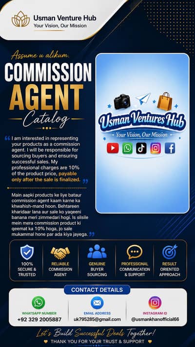 Sell Your Products Fast - Professional Commission Agent Services
