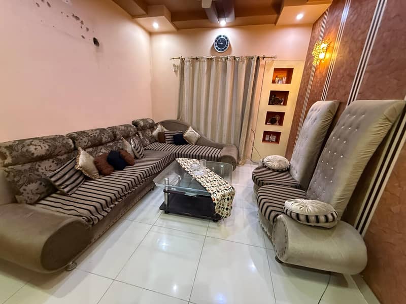 Good Condition Sofa set with table 2